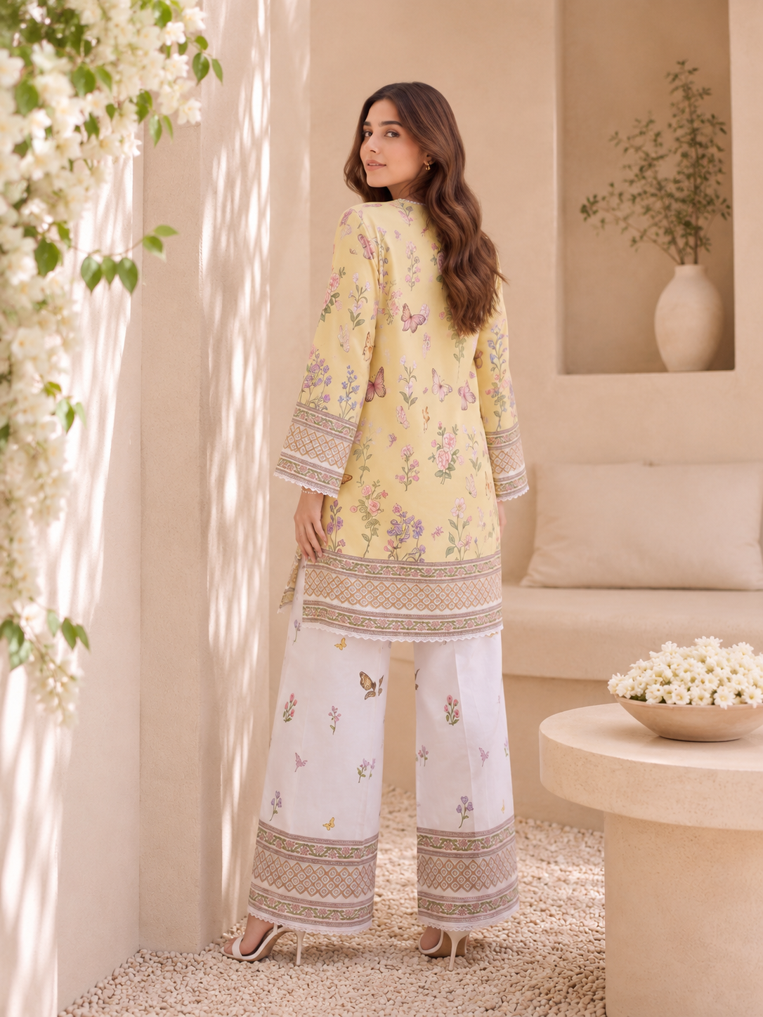 Meher Floral Lawn Co-ord Set