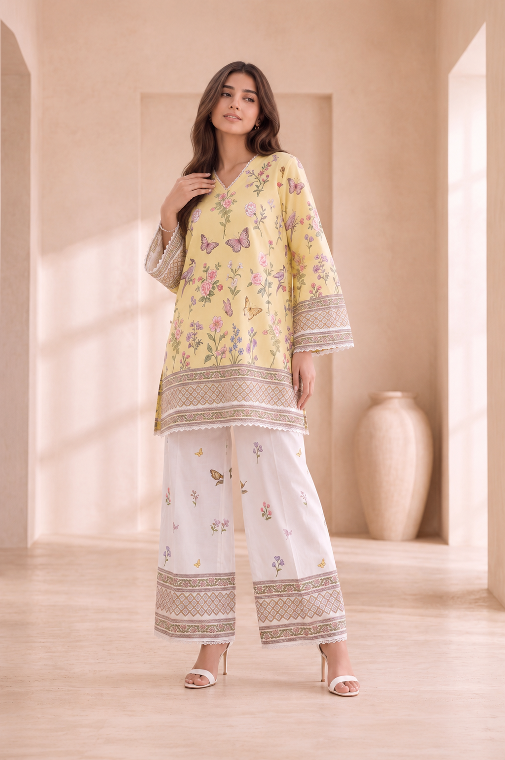 Meher Floral Lawn Co-ord Set