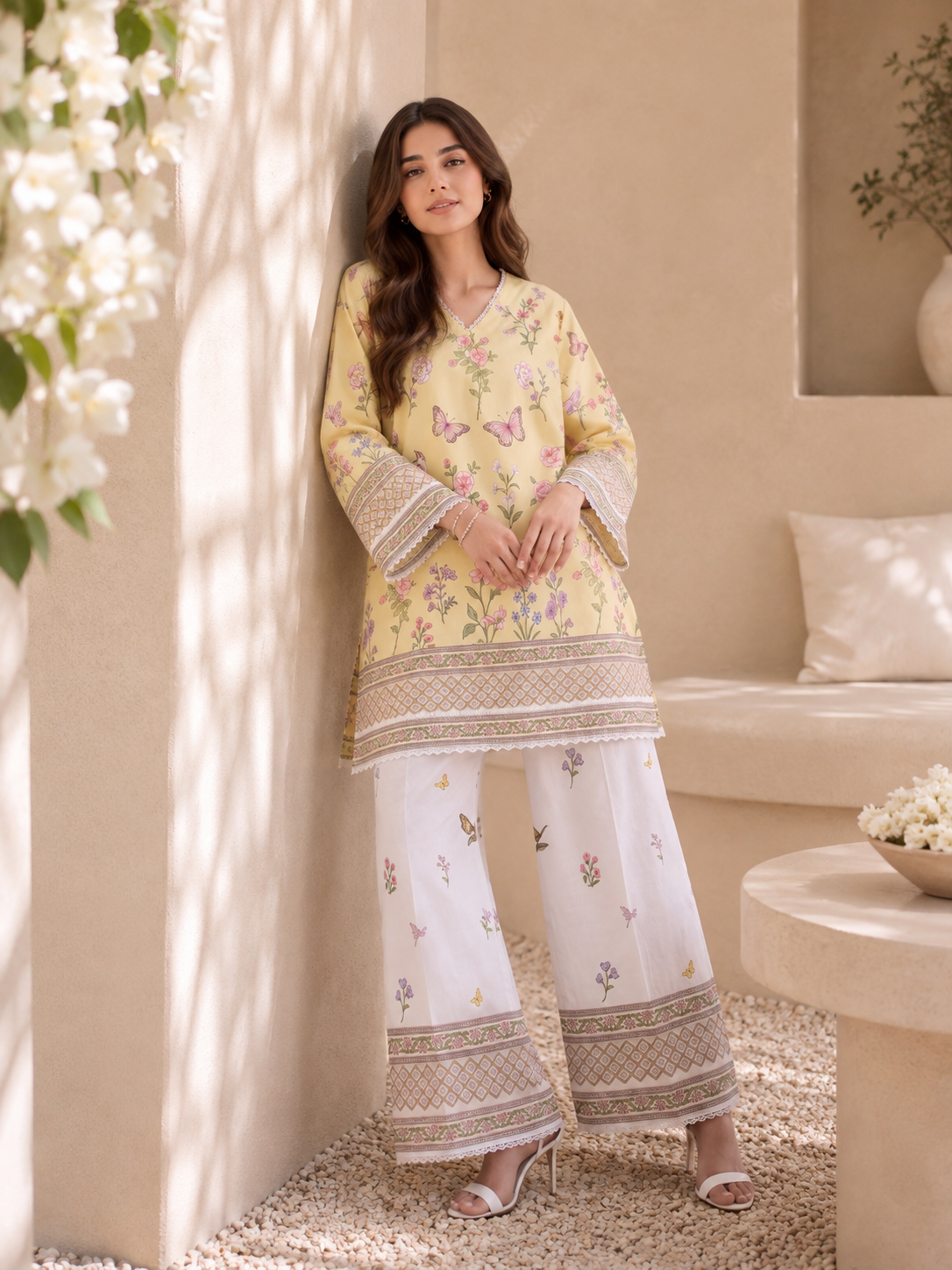 Meher Floral Lawn Co-ord Set