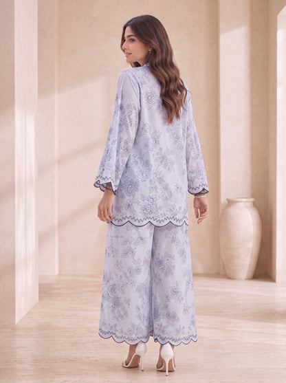 Ayla Blue Floral Lawn Co-ord Set